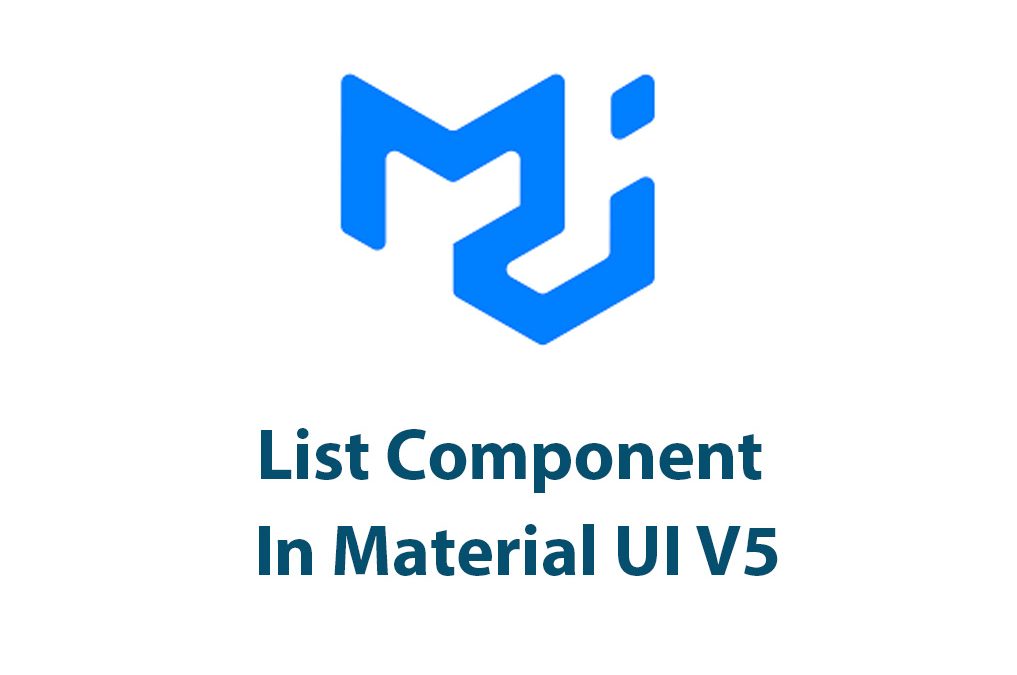 Lists In Material UI V5